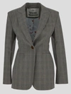 Vivienne Westwood Embroidered Stretch Cotton Blazer In Princeofwales
