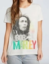 Chaser Bob Marley Rasta Tee In White In White
