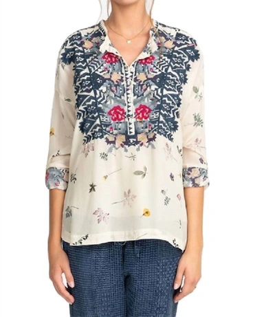 Johnny Was Nostra Silk Blouse In Multi A