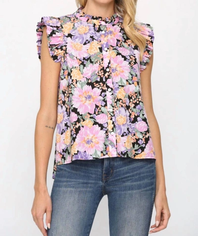 Fate Floral Sleeveless Top In Multi