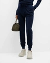 Sol Angeles Loop Terry Wide Leg Pant In Indigo In Multi