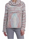 Love Token Mimi Chunky Turtleneck Sweater In Pink Multi In Pink