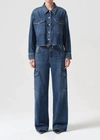 Agolde Nyx Cotton Denim Shirt In Multi