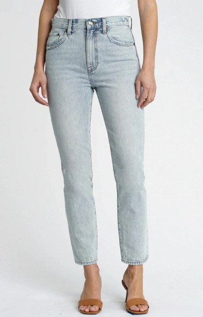 Pistola Cassie High-waisted Straight Jean - Malibu Vintage In Light Blue