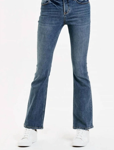 Dear John Denim Jax Mid Rise Bootcut Jeans - Silverdale In Blue