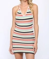 Fate Tie Back Sweater Dress In Multi In Multi
