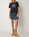 Berenice Psychodelic Graphic Tee In Black In Black