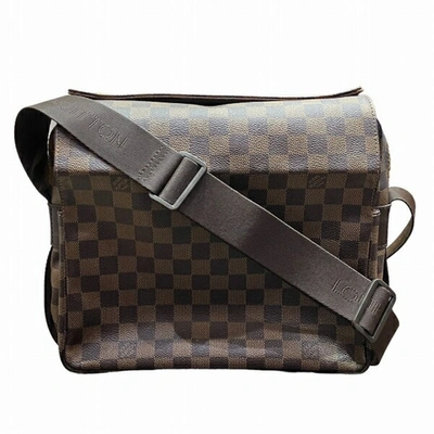Pre-owned Louis Vuitton Naviglio Canvas Shoulder Bag () In Brown