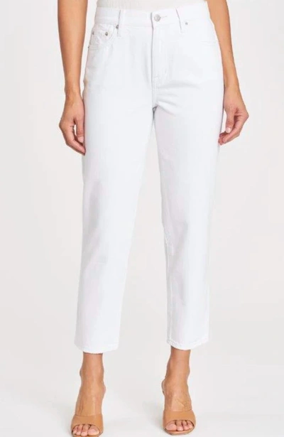 Pistola Presley High Rise Relaxed Crop Jean In Snowstorm In Multi