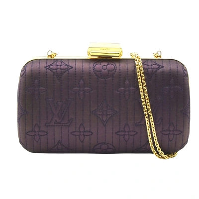 Pre-owned Louis Vuitton Minaudiere Motard Synthetic Shoulder Bag () In Purple