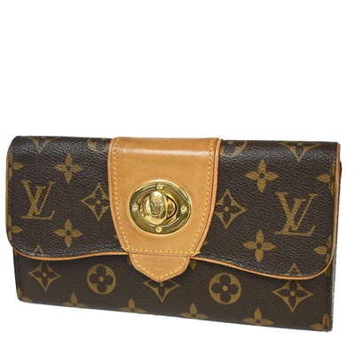 Pre-owned Louis Vuitton Boétie Canvas Wallet () In Brown