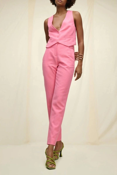 Dorothee Schumacher Colorful Lightness Vest In Bright Pink