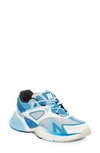 Amiri Ma Runner Chunky-sole Leather And Mesh Low-top Trainers In Blue