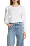 Nation Ltd Loren Smocked Tee In White