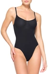 Skims Fits Everybody Cami Bodysuit In Onyx In Onyx