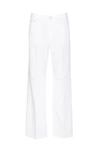 Dondup Jacklyn Mid-rise Wide-leg Jeans In Bianco