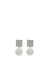GIVENCHY GIVENCHY 4G EARRINGS IN METAL WITH CRYSTALS