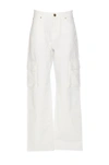Pinko Gerade High-rise-jeans In White