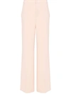 Twinset Crepe Palazzo Pants In Pink