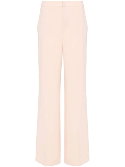 Twinset Crepe Palazzo Pants In Nude & Neutrals