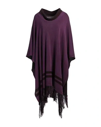 813 Ottotredici Woman Cape Purple Size Onesize Cashmere