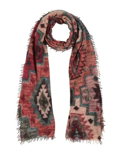 813 Ottotredici Woman Scarf Rust Size - Cashmere In Multi
