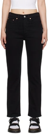Levi's Black 501 Original Fit Jeans In Black Sprout