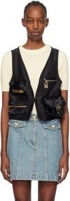 MOSCHINO BLACK HEAVY VEST