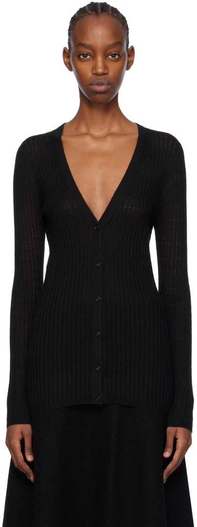 Gabriela Hearst Black Emma Cardigan In Blk Black