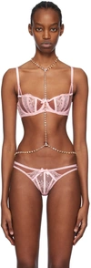 AGENT PROVOCATEUR ROSE GOLD ZAYLEE BODY CHAIN