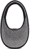Coperni Black Mini Swipe Crystal-embellished Bag