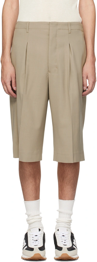 Ami Alexandre Mattiussi Taupe Long Shorts In Light Taupe/2811