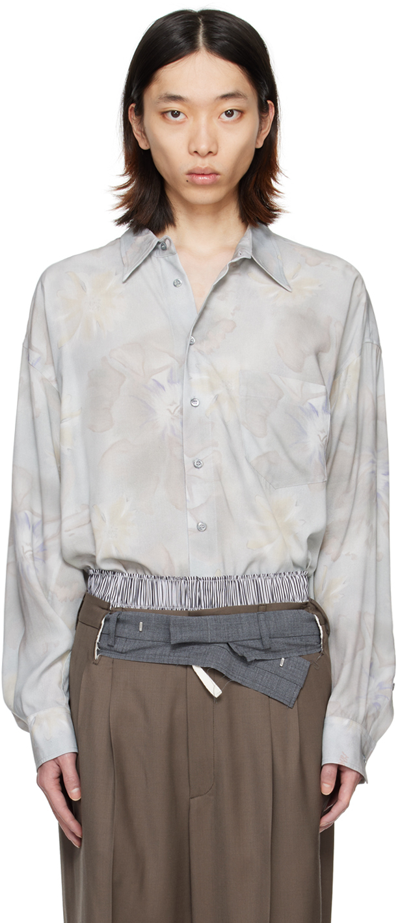 Magliano Blue Twisted Shirt In 23 Pale Blue