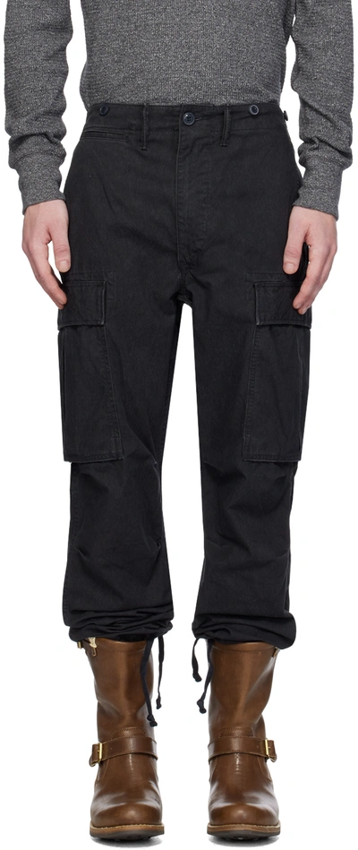 Rrl Black Surplus Cargo Pants