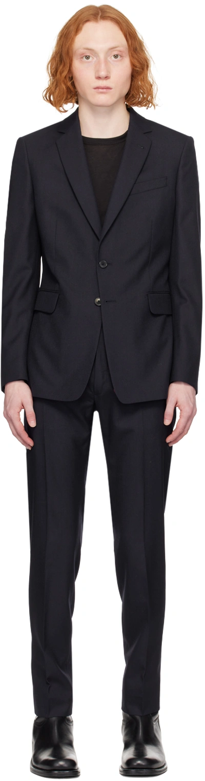 Dries Van Noten Navy Slim Fit Suit In 509 Navy