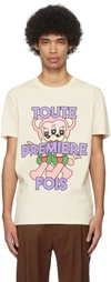 Egonlab Off-white Teddies T-shirt In Natural Raw