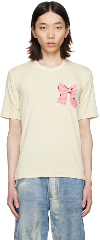 Magliano Off-white Fiocco T-shirt In 10 Intimo White