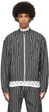 Maisie Wilen Navy Argon Denim Jacket In Denim