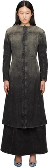 Diesel Round-neck Denim Coat In 2