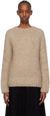 GABRIELA HEARST BEIGE LAWRENCE SWEATER