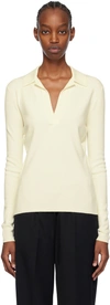 Gabriela Hearst Samira Merino Wool Top In Ivr Ivory