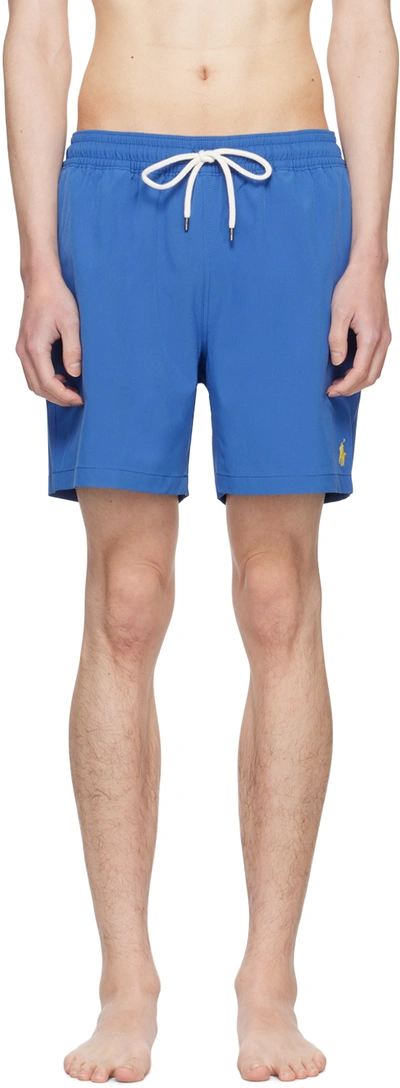 Polo Ralph Lauren Blue Traveler Swim Shorts In Liberty Blue