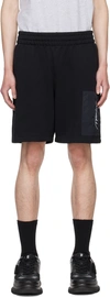 MOSCHINO BLACK PATCH POCKET SHORTS