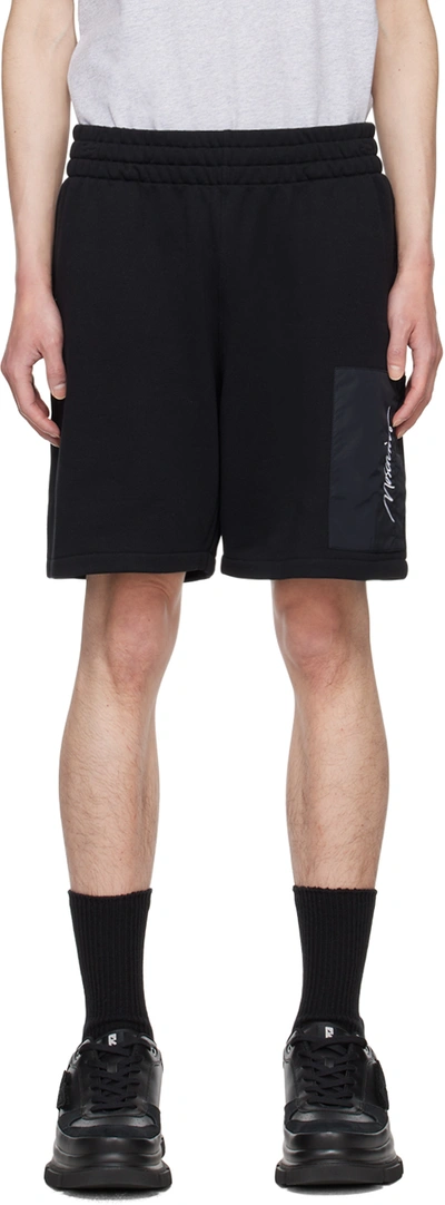 Moschino Black Patch Pocket Shorts In A2555