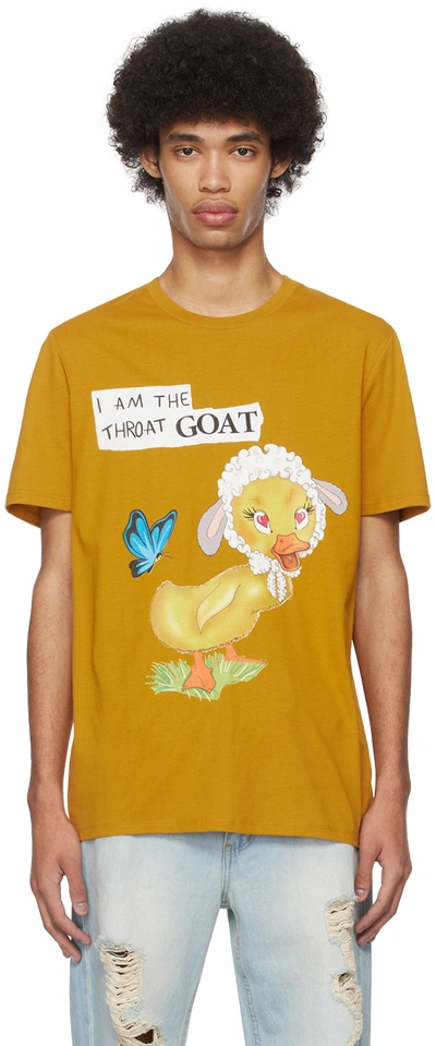Egonlab Yellow Goat T-shirt In Safran Jersey