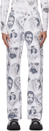 Maisie Wilen White Nebula Trousers In Fan Art