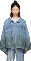Magliano Man Denim Outerwear Blue Size S Cotton In 6 Officina 6