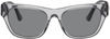 Versace Sonnenbrille Mit Eckigem Gestell In Transparent Dark Grey