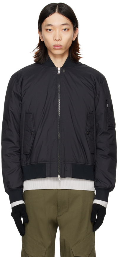 Moncler Black Patnem Down Bomber Jacket In Black 999