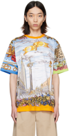 MOSCHINO MULTICOLOR PRINTED T-SHIRT